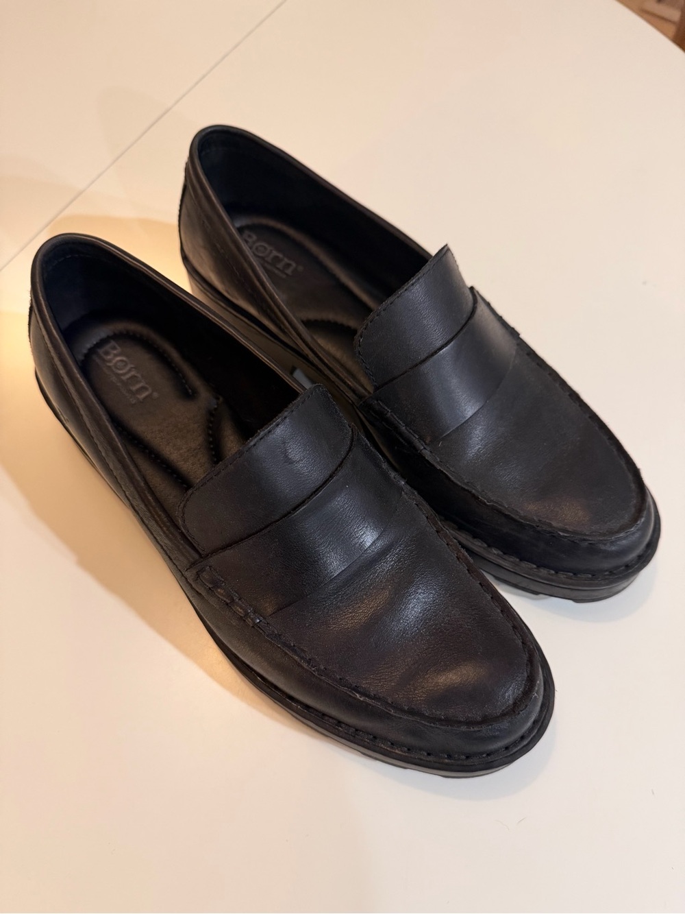 Born Leather Carrera (Penny) Loafers